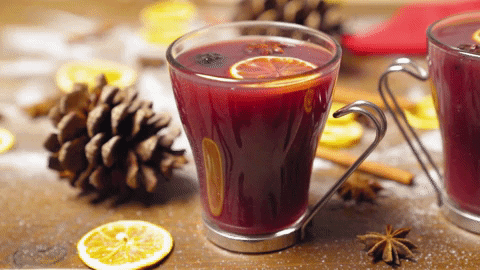 mulled wine containing a herb for protection anise