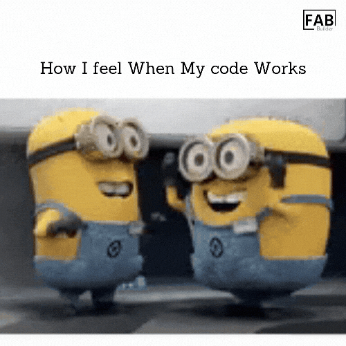 Developer celebrating after clean code finally clicks