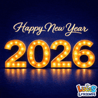 Happy New Year GIF by Lucas and Friends by RV AppStudios