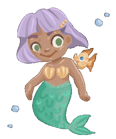 Under The Sea Swimming Sticker by themishiewishie