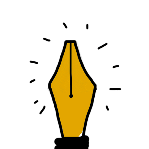 Gold Dancing Sticker by Goulet Pens