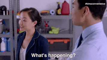 confused what's happening GIF by Kim's Convenience