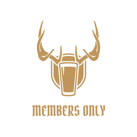 Members Only Sticker by Evans Brewing Co.