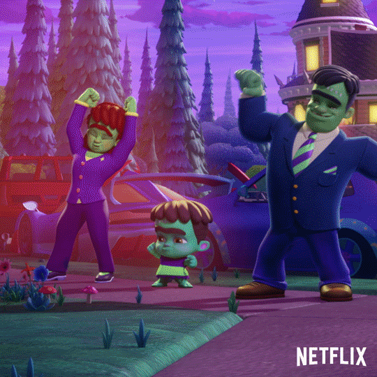 monsters zap GIF by NETFLIX