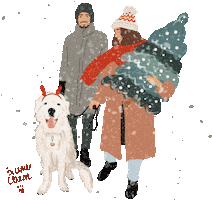 Happy Christmas Tree Sticker