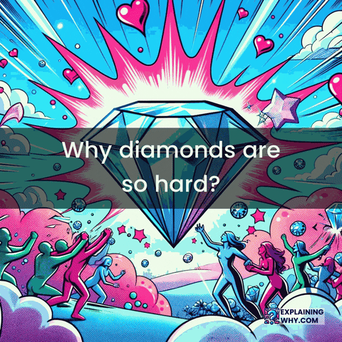 Diamonds Crystallography GIF by ExplainingWhy.com