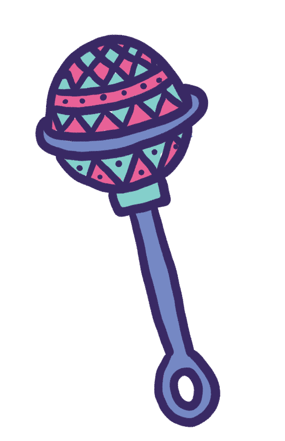 Baby Rattle Sticker by Lisa McHugo for iOS & Android GIPHY