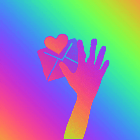 wiko_glitch love heart hand valentine GIF
