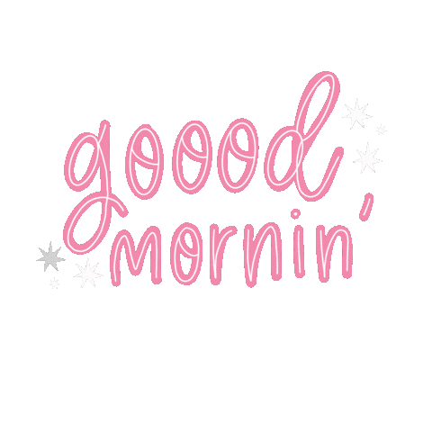 Good Morning Pink Sticker