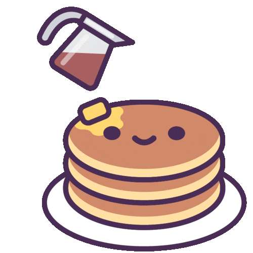 Pancake Day Breakfast Sticker by 100% Soft