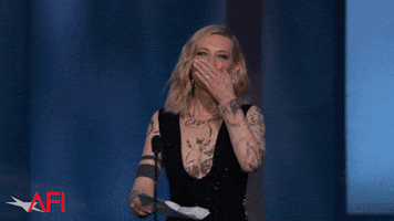 cate blanchett blowing a kiss GIF by American Film Institute