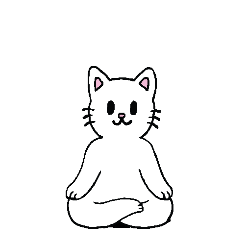 cat floating Sticker by lilcozynostril