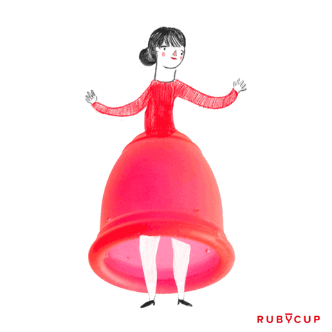 Dancer Menstrual Cup GIF