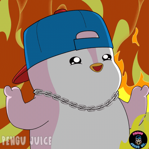 Fire Laughing GIF by Pengu Juice Co.