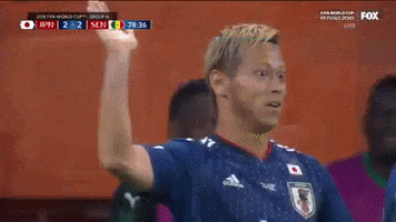Keisuke Honda Goal Celebration GIF by BuzzFeed