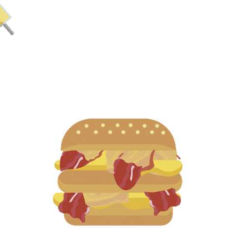 Burger Cheese Sticker by TukTukNoodles