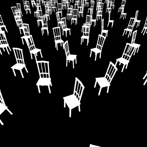 lonely black and white GIF by David Koblesky