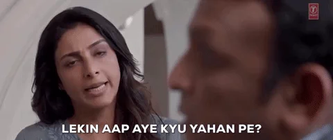 Bollywood Why Are You Here GIF