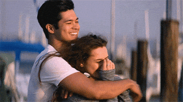 13 Reasons Why Ross Butler And Hannah Baker GIF
