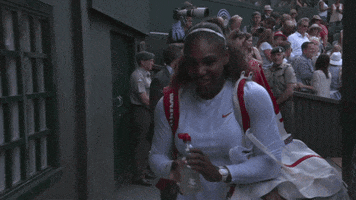 serena williams smile GIF by Wimbledon