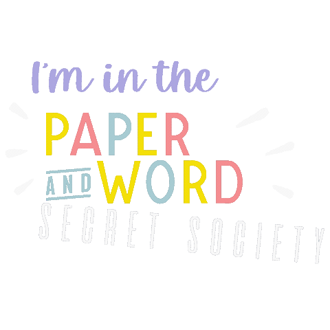 Paper and Word Sticker