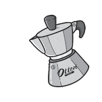 Kopi Mokapot Sticker by Otten Coffee 