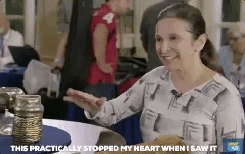 excited surprise GIF by ANTIQUES ROADSHOW | PBS