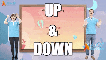 up and down alo7 english GIF by ALO7.com