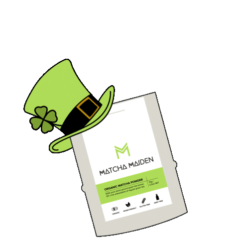 St Patricks Day Leprechaun Sticker by Matcha Maiden