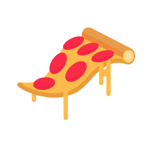 Hungry Pizza Sticker