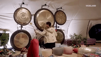 relax gong GIF by MOST EXPENSIVEST