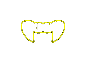 Vampire Fangs Sticker by ghettogolf