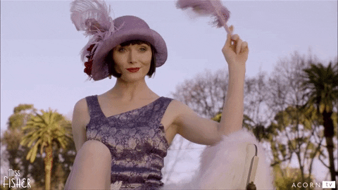 Image result for Miss Fisher's Murder Mysteries happy birthday gifs