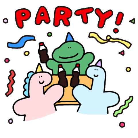 Happy Dino Sticker