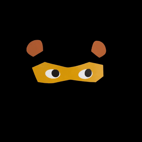 bear halloween mask GIF
