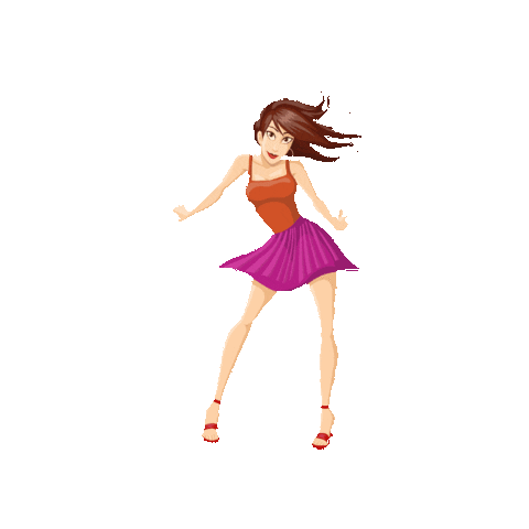 Dancing Girls Sticker