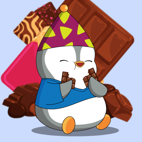 Hungry Chocolate GIF by Pudgy Penguins
