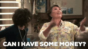 Roseanne Conner Can I Have Some Money GIF by Roseanne