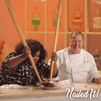 nicole byer chopsticks GIF by NailedIt