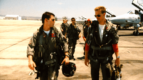 Image result for top gun high five gif