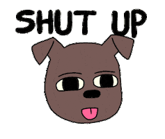 Shut Up Sticker by Jason Clarke