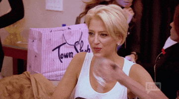 real housewives of new york city drinking GIF