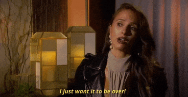 i just want it to be over vanessa GIF by The Bachelor