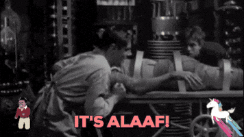 giphybear rainbow unicorn alive frankenstein GIF