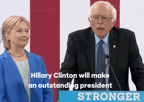 hfa-hq hillary clinton bernie sanders #imwithher GIF