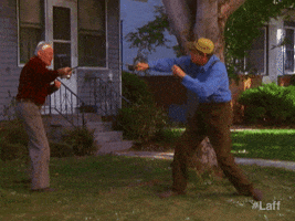 Old Man Fighting GIF by Laff