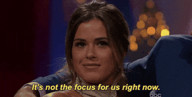 jojo fletcher its not the focus for us right now GIF by The Bachelorette