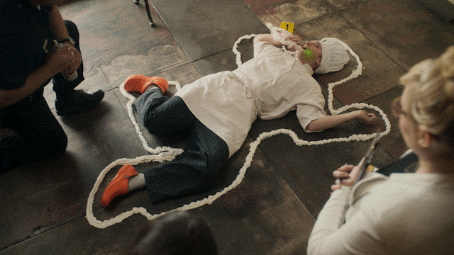 Crime Scene Vomit GIF by Angie Tribeca - Find & Share on GIPHY