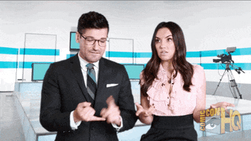 trisha hershberger anthony carboni GIF by Comic-Con HQ