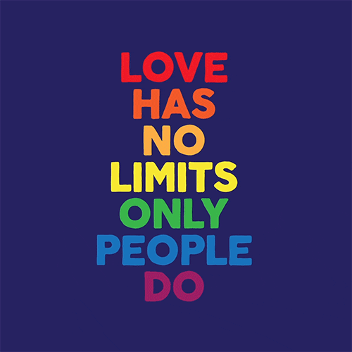 jesshanebury love rainbow typography gay GIF